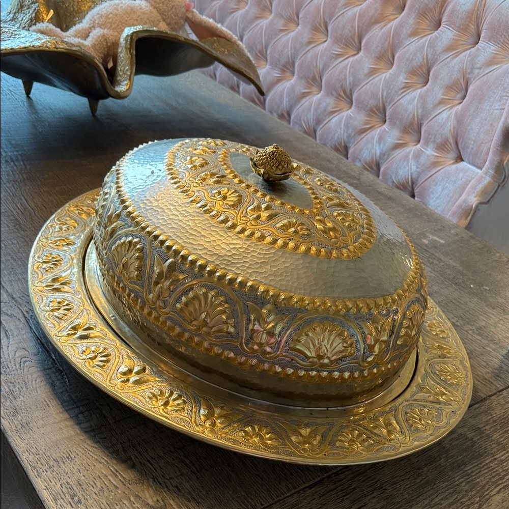 Vintage antique large serving dish - Picture 8 of 17